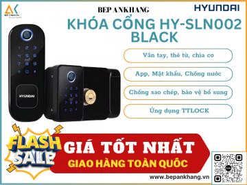 Khóa cổng thông minh HYUNDAI HY-SLN002 BLACK - Thương hiệu Hàn Quốc